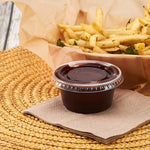 Karat 3.25-5.5 oz PP Plastic Portion Cup Lids (73 mm) — 2,500 ct
