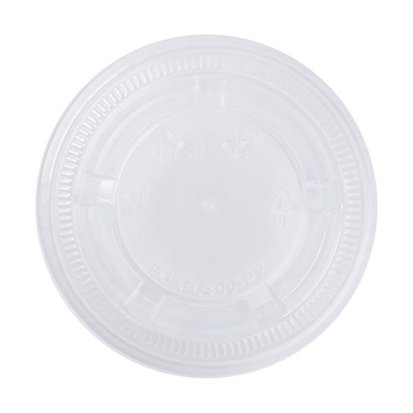 Karat 3.25-5.5 oz PP Plastic Portion Cup Lids (73 mm) — 2,500 ct — product photo 2