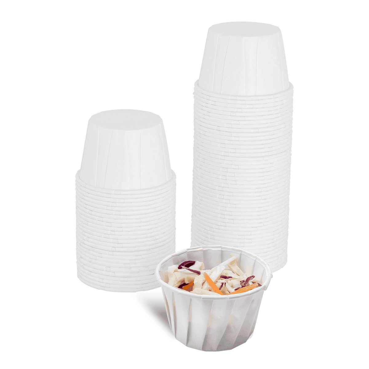 Karat 3.25 oz Paper Portion Cups, White — 5,000 ct — product photo 5