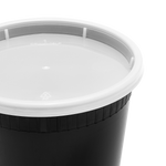 Karat 32 oz Deli Containers with Lids, Injection Molded PP, Black — 240 sets — product photo 4