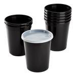 Karat 32 oz Deli Containers with Lids, Injection Molded PP, Black — 240 sets — product photo 6