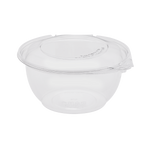 Karat 32 oz Disposable Tamper Resistant Hinged Salad Bowls, PET — 240 sets — product photo 4