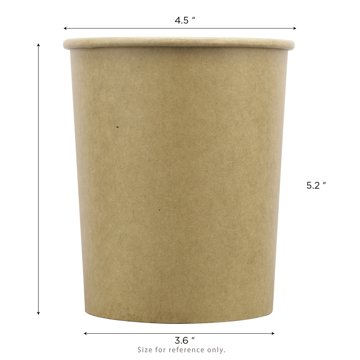 Karat 32 oz Gourmet Paper Food Container, Kraft, 115 mm — 500 ct — product photo 5