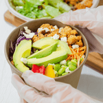 Karat 32 oz Paper Cold/Hot Food Container, Kraft — 600 ct — product photo 3