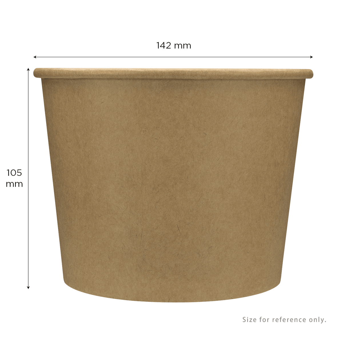 Karat 32 oz Paper Cold/Hot Food Container, Kraft — 600 ct — product photo 5