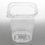 Karat 32 oz PET Tamper Resistant Square Container, Clear — 400 ct — product photo 2