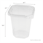 Karat 32 oz PET Tamper Resistant Square Container, Clear — 400 ct — product photo 5