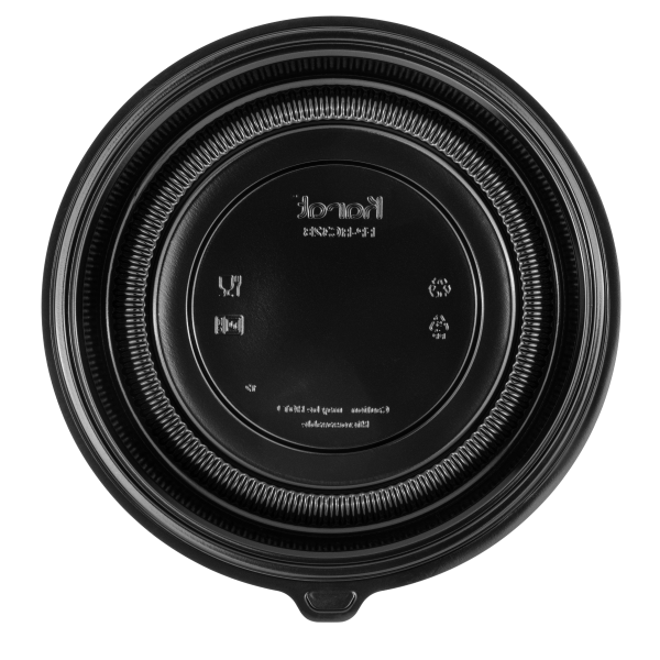 Karat 32 oz PP Round Microwaveable Container, Black — 150 ct — product photo 4
