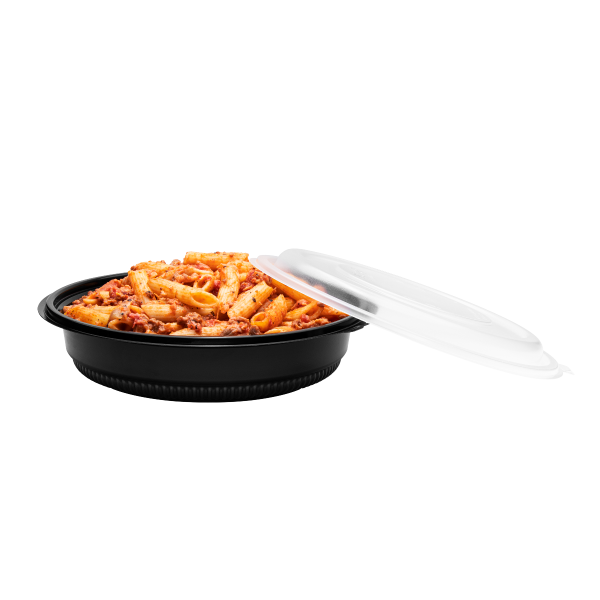 Karat 32 oz PP Round Microwaveable Container, Black — 150 ct — product photo 8