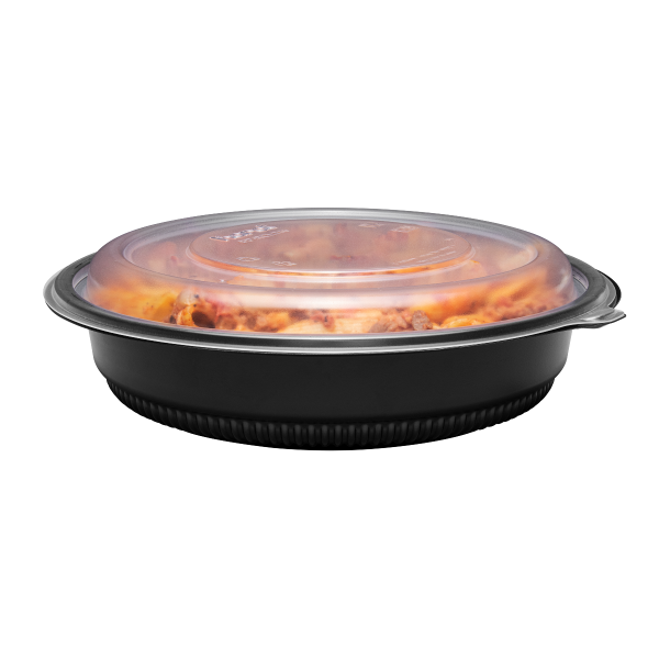 Karat 32 oz PP Round Microwaveable Container, Black — 150 ct — product photo 9