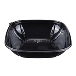 Karat 32 oz Square Disposable Salad Bowl, PET, Black — 300 ct — product photo 5