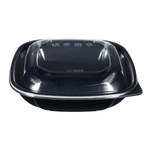 Karat 32 oz Square Disposable Salad Bowl, PET, Black — 300 ct — product photo 7