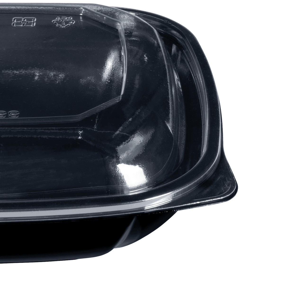 Karat 32 oz Square Disposable Salad Bowl, PET, Black — 300 ct — product photo 9