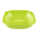 Karat 32 oz Square Disposable Salad Bowl, PET, Green — 300 ct — product photo 2