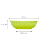 Karat 32 oz Square Disposable Salad Bowl, PET, Green — 300 ct — product photo 4