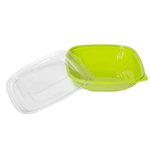Karat 32 oz Square Disposable Salad Bowl, PET, Green — 300 ct — product photo 7