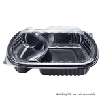 Karat 36 oz Microwaveable Take-Out Box, 2-Compartment, PP, Black — 300 ct — product photo 9