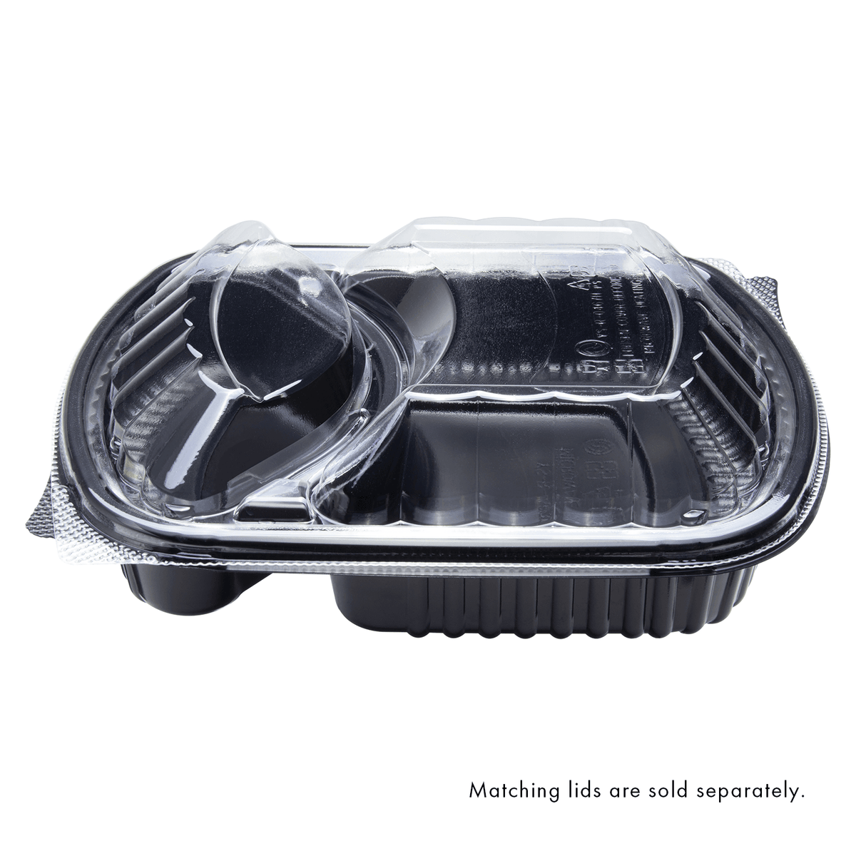 Karat 36 oz Microwaveable Take-Out Box, 2-Compartment, PP, Black — 300 ct — product photo 9