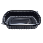 Karat 36 oz Microwaveable Take-Out Box, PP, Black — 300 ct — product photo 2