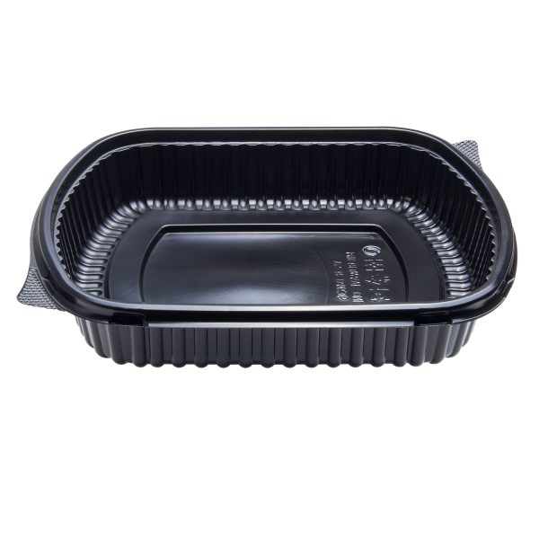 Karat 36 oz Microwaveable Take-Out Box, PP, Black — 300 ct — product photo 2