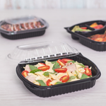 Karat 36 oz Microwaveable Take-Out Box, PP, Black — 300 ct — product photo 3