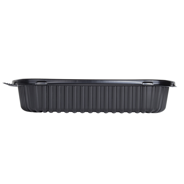 Karat 36 oz Microwaveable Take-Out Box, PP, Black — 300 ct — product photo 4