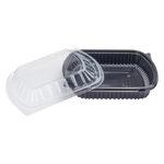 Karat 36 oz Microwaveable Take-Out Box, PP, Black — 300 ct — product photo 6