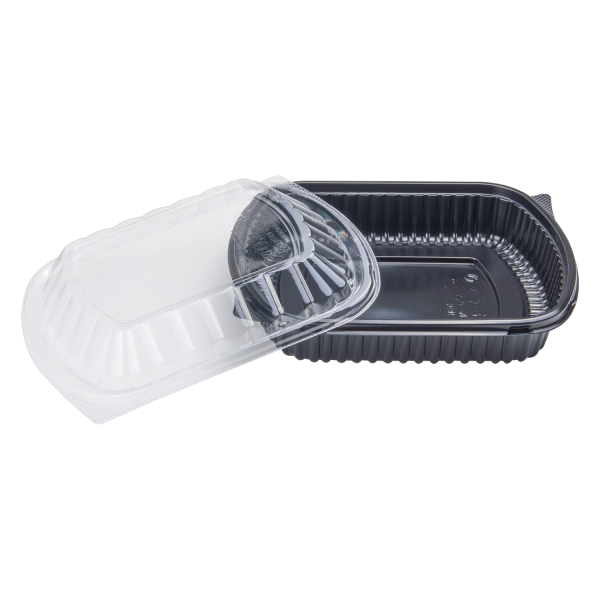 Karat 36 oz Microwaveable Take-Out Box, PP, Black — 300 ct — product photo 6