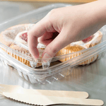 Karat 36 oz PET Tamper Resistant Hinged Deli Containers w/Flat Lid, Rectangular — 150 sets — product photo 3