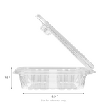 Karat 36 oz PET Tamper Resistant Hinged Deli Containers w/Flat Lid, Rectangular — 150 sets — product photo 5