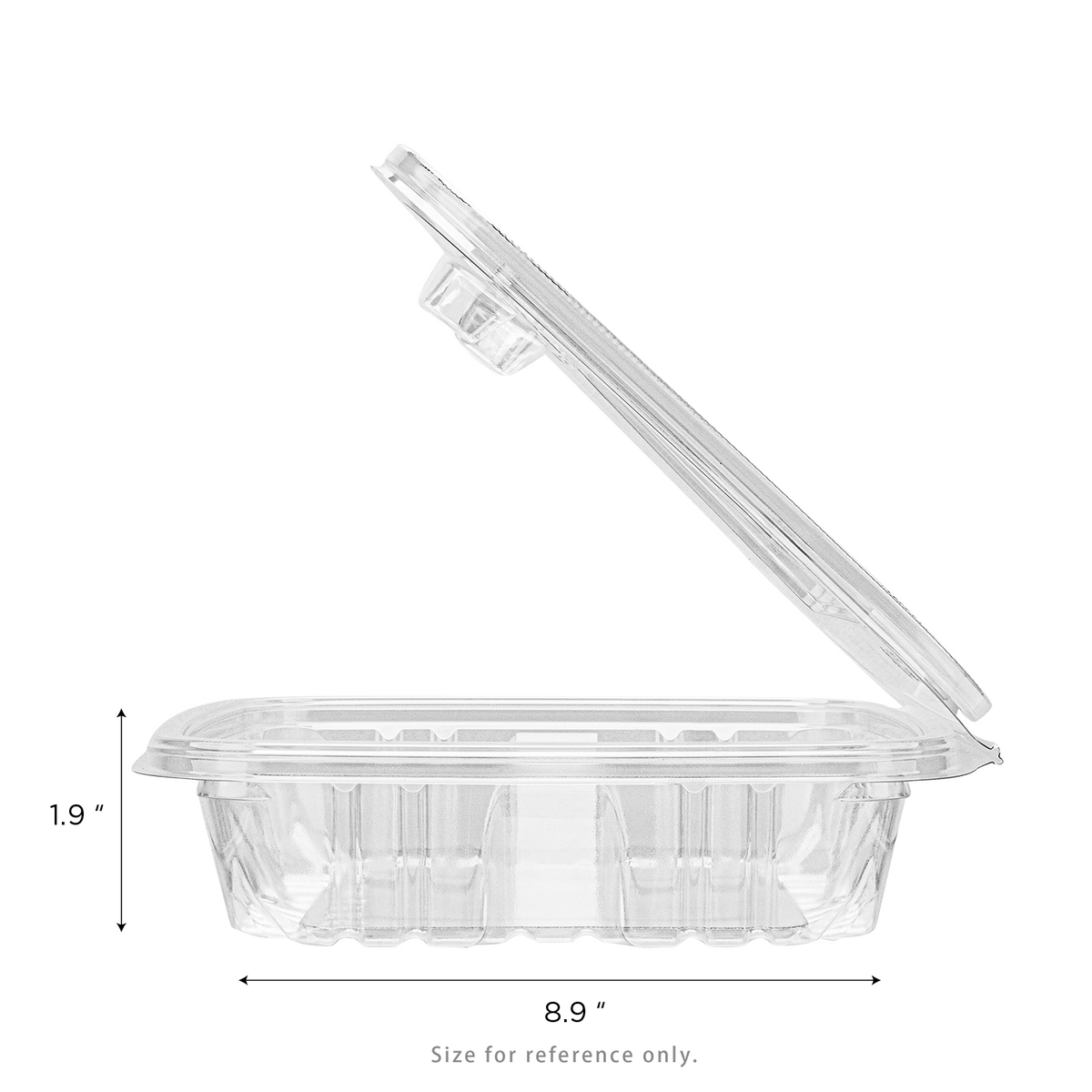 Karat 36 oz PET Tamper Resistant Hinged Deli Containers w/Flat Lid, Rectangular — 150 sets — product photo 5