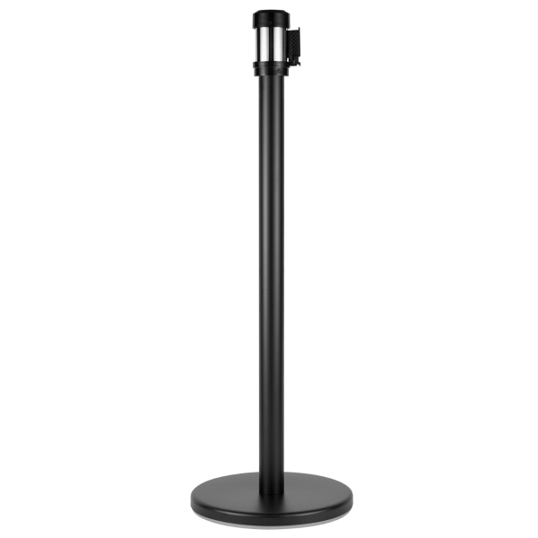 Karat 38" Black Guidance Stanchion with 78" Black Retractable Belt — Set of 2 — product photo 3