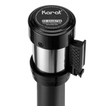 Karat 38" Black Guidance Stanchion with 78" Black Retractable Belt — Set of 2 — product photo 5