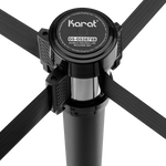 Karat 38" Black Guidance Stanchion with 78" Black Retractable Belt — Set of 2 — product photo 6