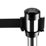 Karat 38" Silver Guidance Stanchion with 78" Black Retractable Belt — Set of 2 — product photo 8
