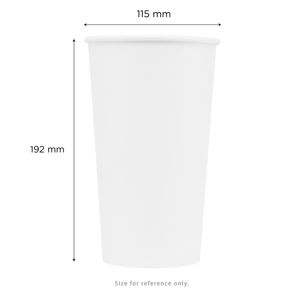 Karat 44 oz Cold Paper Cup (115 mm), White — 500 ct — product photo 7