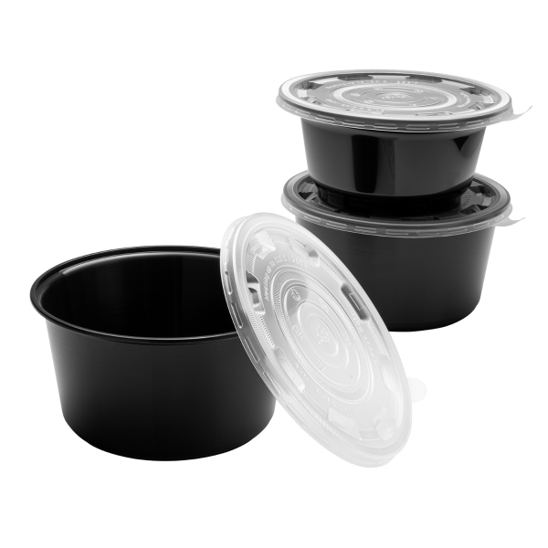 Karat 48 oz Disposable Bowls, Black, Injection Molded PP, 179 mm — 300 ct — product photo 9