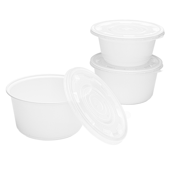 Karat 48 oz Disposable Bowls, White, Injection Molded PP, 179 mm — 300 ct — product photo 9