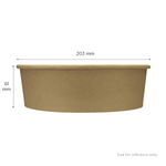 Karat 48 oz Paper Short Buckets, Kraft — 270 ct — product photo 5