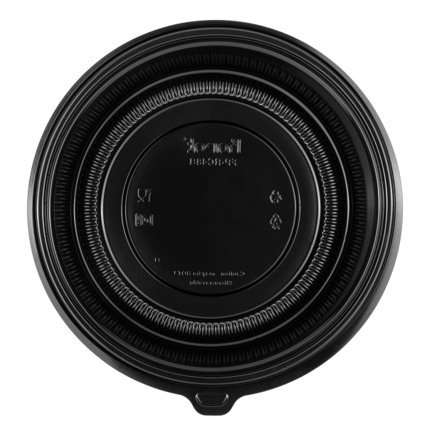 Karat 48 oz PP Round Microwaveable Container, Black — 150 ct — product photo 4