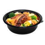 Karat 48 oz PP Round Microwaveable Container, Black — 150 ct — product photo 5