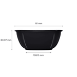 Karat 48 oz Square Disposable Salad Bowl, PET, Black — 300 ct — product photo 4