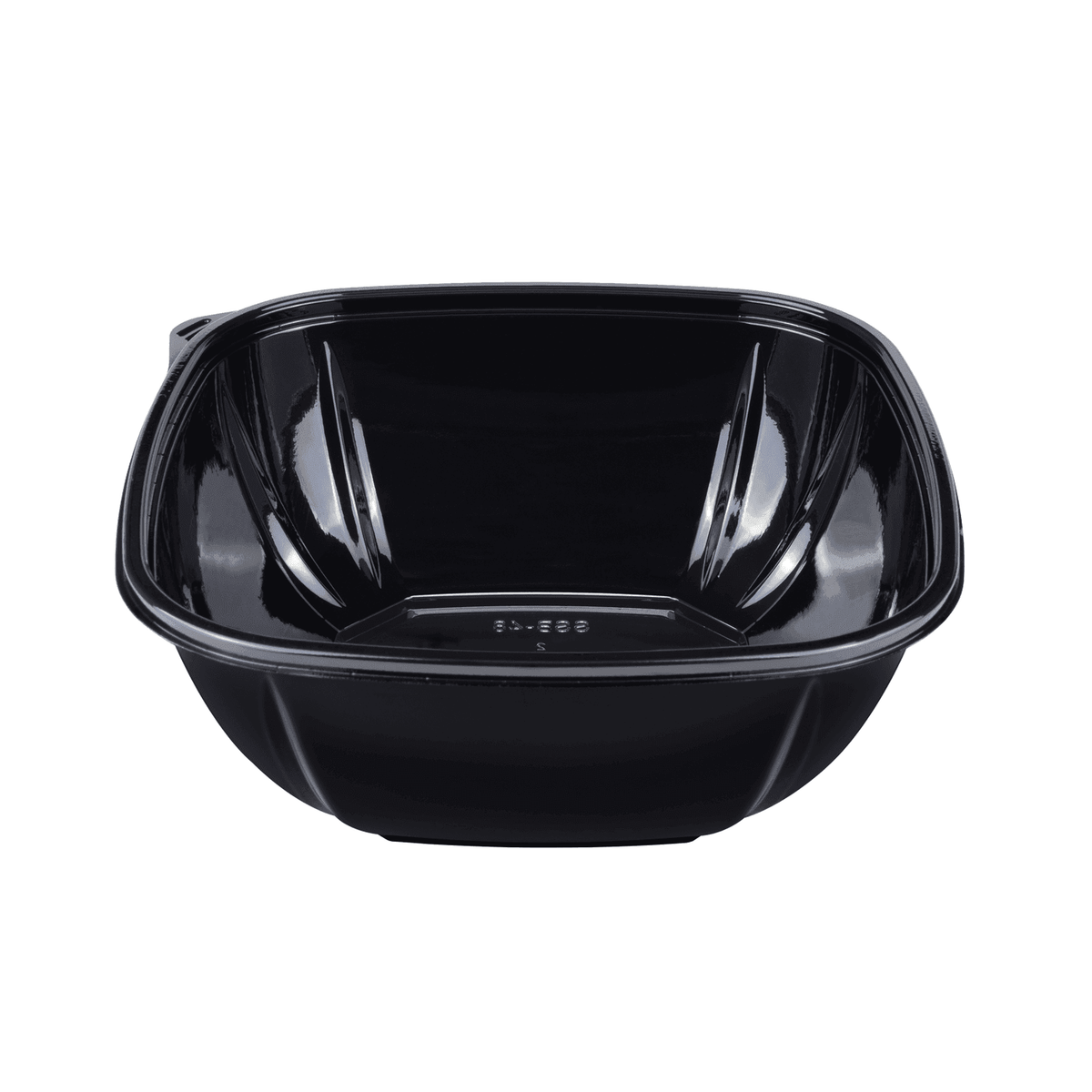 Karat 48 oz Square Disposable Salad Bowl, PET, Black — 300 ct — product photo 5