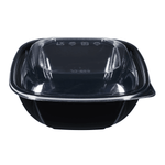 Karat 48 oz Square Disposable Salad Bowl, PET, Black — 300 ct — product photo 7