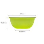 Karat 48 oz Square Disposable Salad Bowl, PET, Green — 300 ct — product photo 4