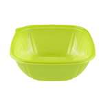 Karat 48 oz Square Disposable Salad Bowl, PET, Green — 300 ct — product photo 5