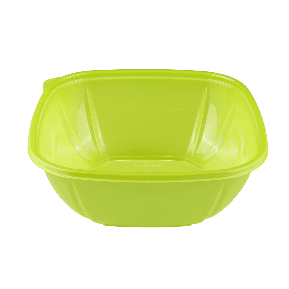 Karat 48 oz Square Disposable Salad Bowl, PET, Green — 300 ct — product photo 5