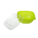 Karat 48 oz Square Disposable Salad Bowl, PET, Green — 300 ct — product photo 8