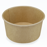 Karat 6 oz Gourmet Paper Food Container, Kraft, 96 mm — 500 ct — product photo 2