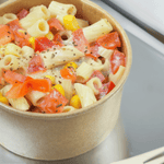 Karat 6 oz Gourmet Paper Food Container, Kraft, 96 mm — 500 ct — product photo 3